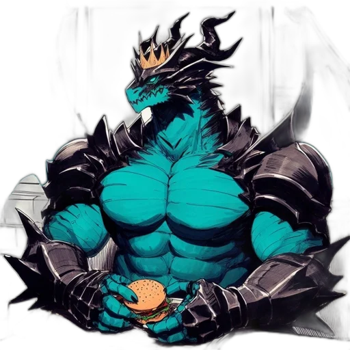 dragon, staff, mask, creature transparent PNG cut-out