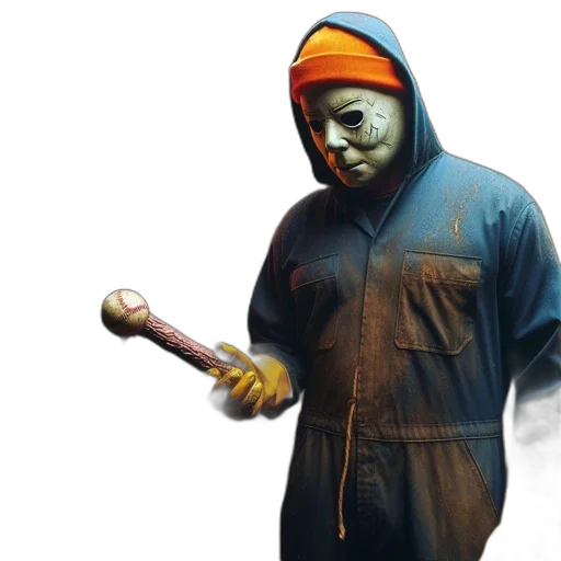 mask, creature, face, staff transparent PNG cut-out