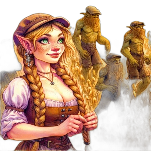 fantasy art, concept art, pixel art, comic book art transparent PNG cut-out