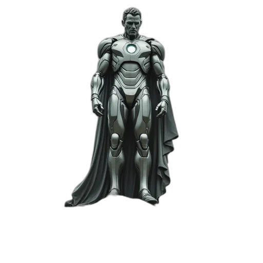 robot, comic book art, concept art, 3d render transparent PNG cut-out