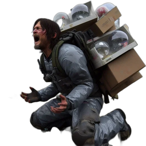 jacket, concept art, 3d render, ruined transparent PNG cut-out
