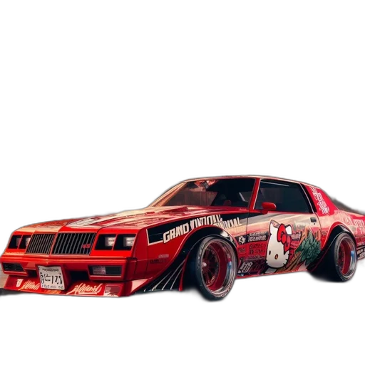 car, concept art, photorealistic, 3d render transparent PNG cut-out