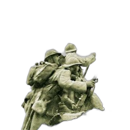 weapon, staff, jacket, hat transparent PNG cut-out