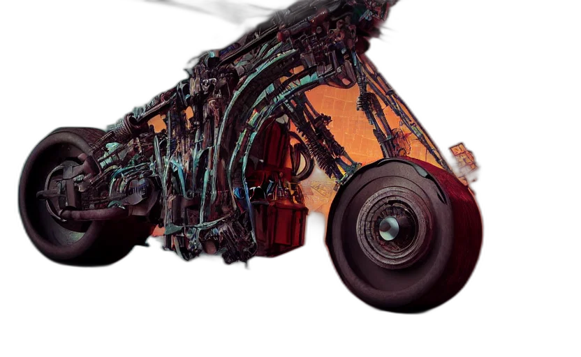 car, robot, weapon, concept art transparent PNG cut-out