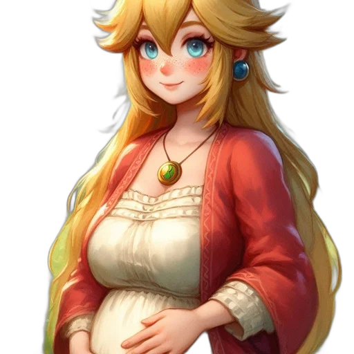 dress, crown, staff, fantasy art transparent PNG cut-out