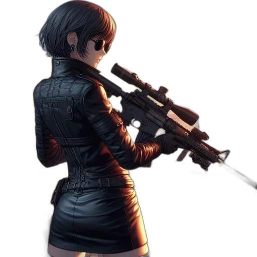 weapon, jacket, staff, concept art transparent PNG cut-out