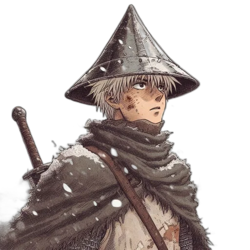 hat, staff, sword, weapon transparent PNG cut-out