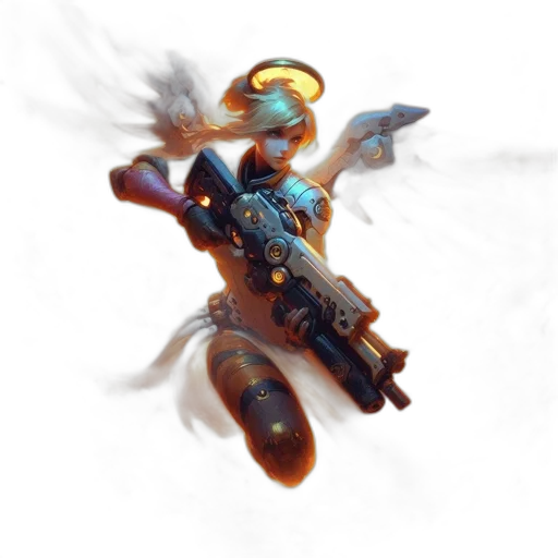 weapon, robot, staff, sword transparent PNG cut-out