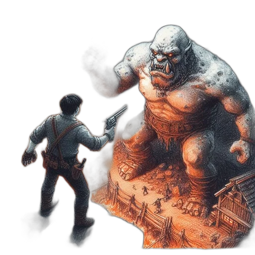 creature, concept art, comic book art, fantasy art transparent PNG cut-out