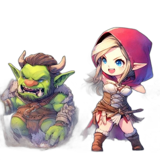 fantasy art, concept art, pixel art, 3d render transparent PNG cut-out