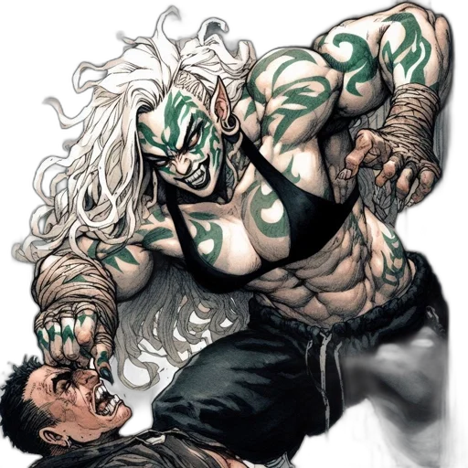 mask, comic book art, concept art, fantasy art transparent PNG cut-out