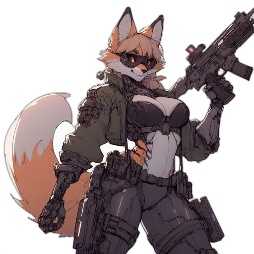 weapon, staff, jacket, animal transparent PNG cut-out