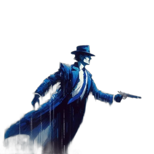 jacket, weapon, umbrella, staff transparent PNG cut-out