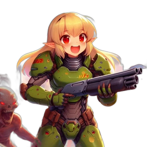 weapon, dragon, robot, staff transparent PNG cut-out