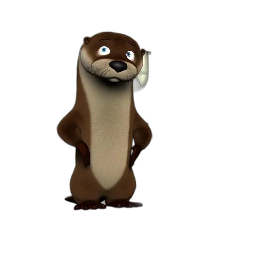 animal, staff, creature, 3d render transparent PNG cut-out