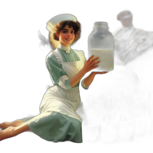 bottle, dress, photorealistic, concept art transparent PNG cut-out
