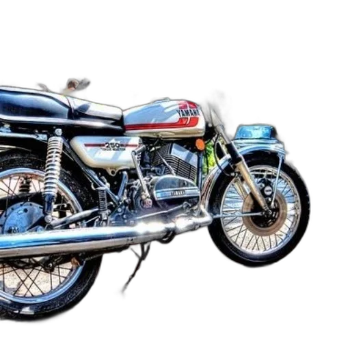 photorealistic, 3d render, classic, yamaha transparent PNG cut-out