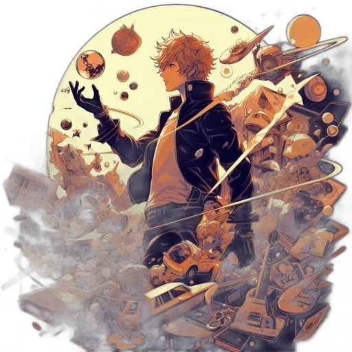 comic book art, concept art, fantasy art, pixel art transparent PNG cut-out