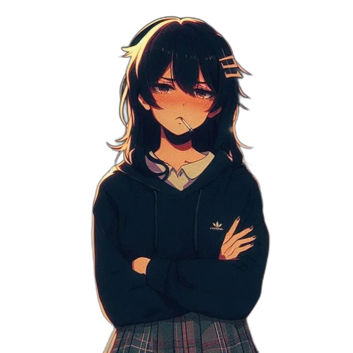 jacket, dress, face, staff transparent PNG cut-out