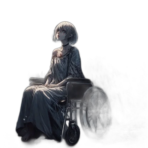 dress, robot, face, creature transparent PNG cut-out