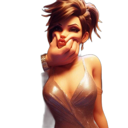 dress, face, photorealistic, concept art transparent PNG cut-out