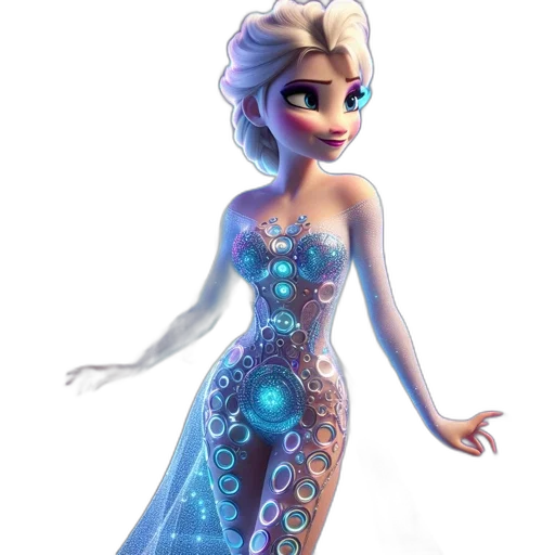 dress, concept art, fantasy art, 3d render transparent PNG cut-out