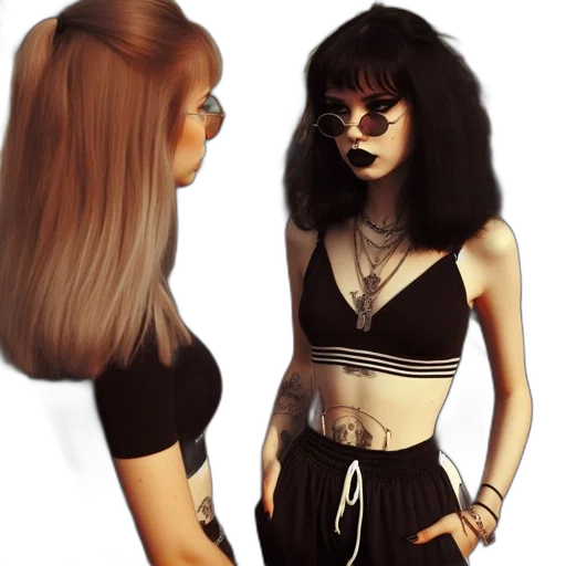 hair, photorealistic, concept art, 3d render transparent PNG cut-out
