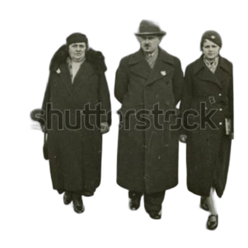 jacket, staff, dress, hat transparent PNG cut-out
