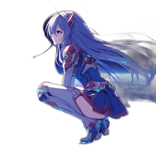 robot, dress, weapon, sword transparent PNG cut-out