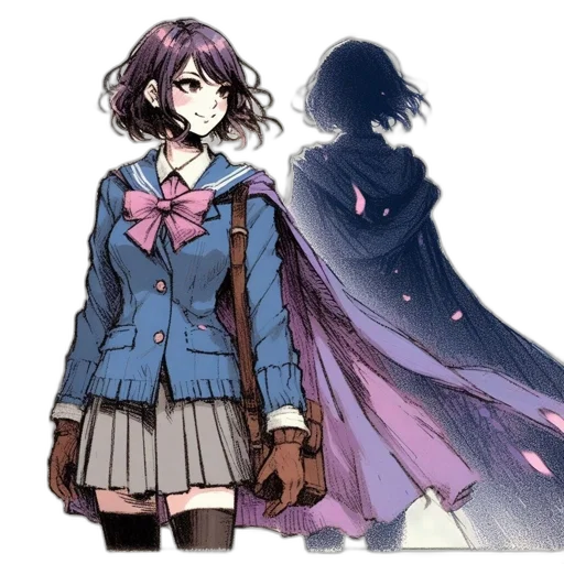 dress, staff, jacket, mask transparent PNG cut-out