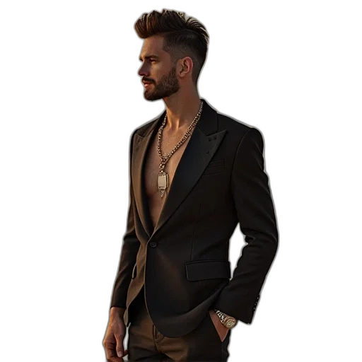 jacket, photorealistic, 3d render, concept art transparent PNG cut-out