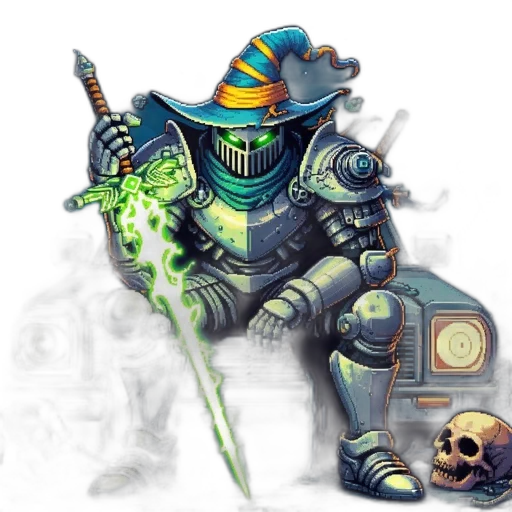 robot, staff, weapon, concept art transparent PNG cut-out