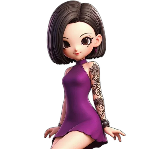 dress, cartoon, concept art, 3d render transparent PNG cut-out