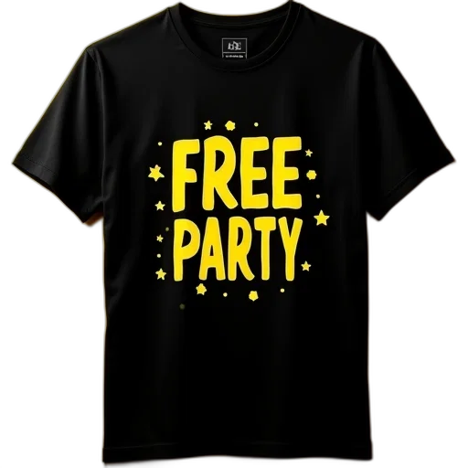 black, shirt, yellow, free transparent PNG cut-out