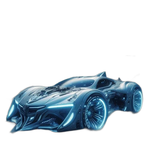 car, weapon, 3d render, concept art transparent PNG cut-out