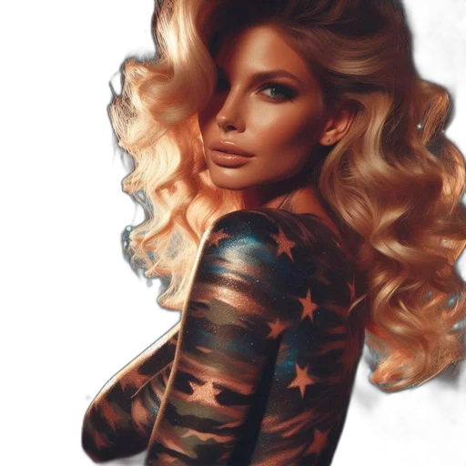 dress, hair, photorealistic, fantasy art transparent PNG cut-out
