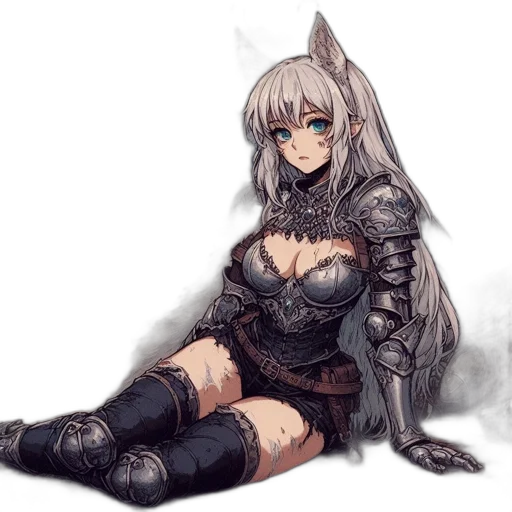 dragon, dress, staff, weapon transparent PNG cut-out
