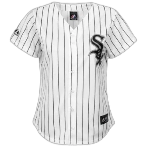 white, baseball, jersey, black transparent PNG cut-out