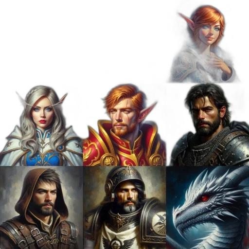 staff, dragon, sword, face transparent PNG cut-out