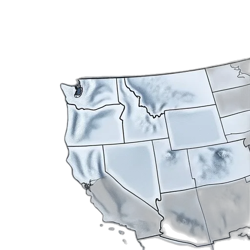 map, showing, snow, totals transparent PNG cut-out