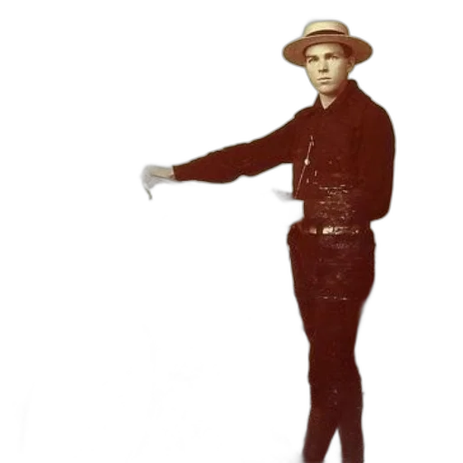 hat, staff, jacket, robot transparent PNG cut-out