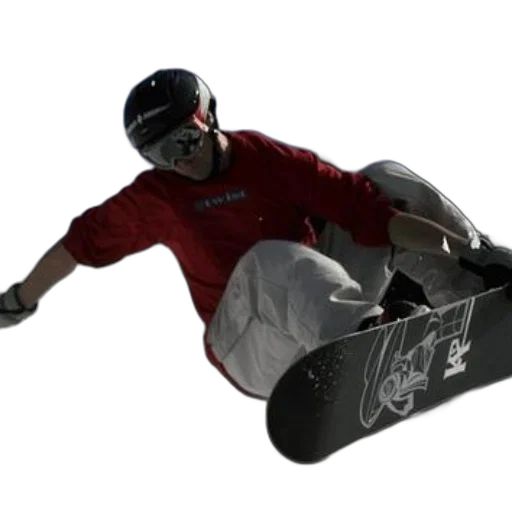 photorealistic, snowboarder, red, jacket transparent PNG cut-out