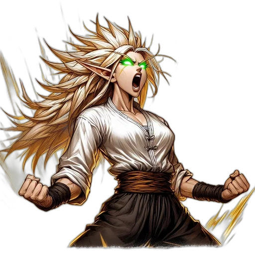 staff, hair, concept art, fantasy art transparent PNG cut-out
