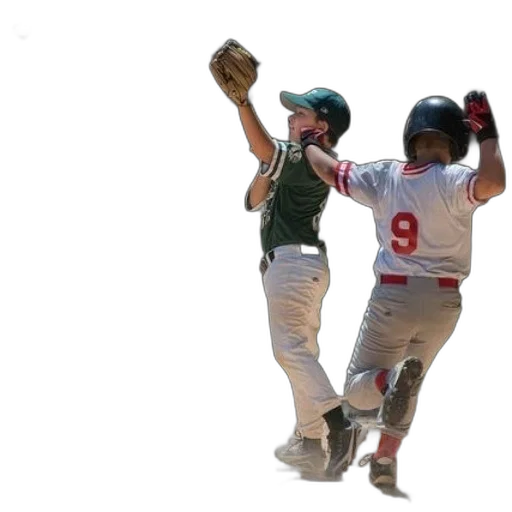 baseball, player, green, jersey transparent PNG cut-out