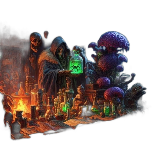 concept art, fantasy art, pixel art, 3d render transparent PNG cut-out