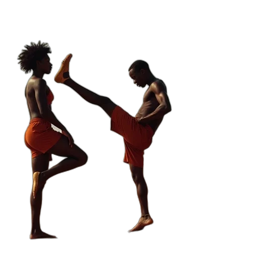 african, team, practicing, kicking transparent PNG cut-out