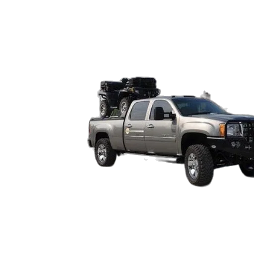 car, 3d render, silver, pickup transparent PNG cut-out