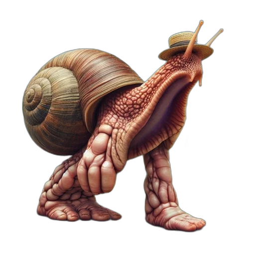creature, animal, hat, staff transparent PNG cut-out
