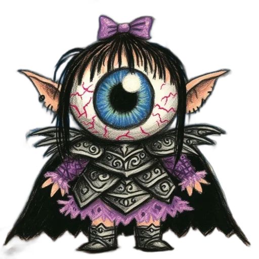 mask, creature, dress, staff transparent PNG cut-out