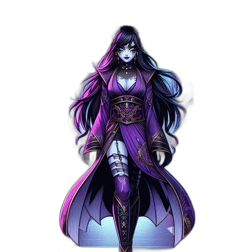dress, staff, fantasy art, concept art transparent PNG cut-out